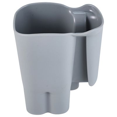 ILO Clam Shell Small Compact Dish Drainer Rack White and Grey image(4)