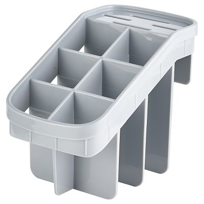 ILO Sink Cutlery Holder and Drainer White and Grey image(3)