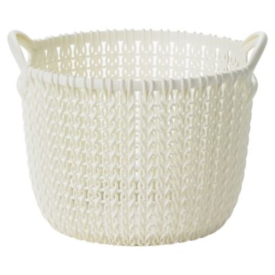 Extra Small Knit Effect Basket Cream image(1)
