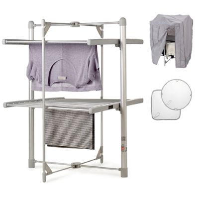 Dry Soon 2 Tier Heated Airer with Cover and Shelf Offer Bundle