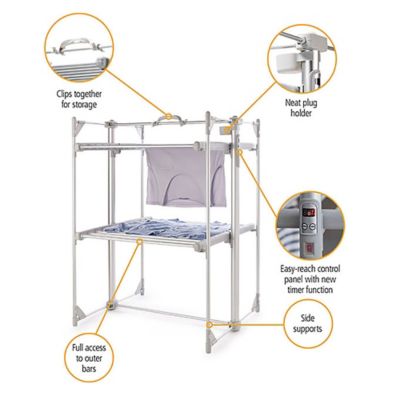 Dry:Soon Deluxe 2-Tier Heated Airer and Cover Offer Bundle image(4)