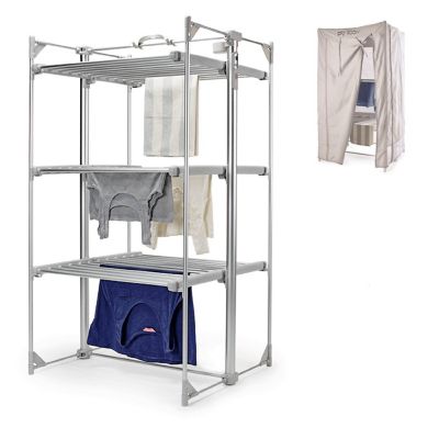 Dry:Soon Deluxe 3-Tier Heated Airer and Cover Bundle