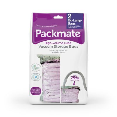 Packmate Flat Vacuum Storage Bags, Extra Large x2