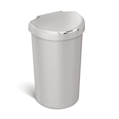 simplehuman Semi-Round Sensor Bin - Stone 40L image(1)