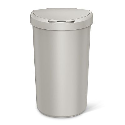 simplehuman Semi-Round Sensor Bin - Stone 40L image(4)