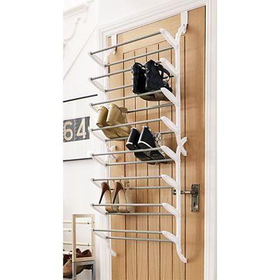 24 Pair Over Door Shoe Storage Rack Lakeland