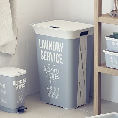 Laundry Service Lidded Laundry Hamper 60L image(3)