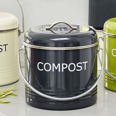 Worktop Compost Bin Slate Grey 3.5L  - (Image 2)