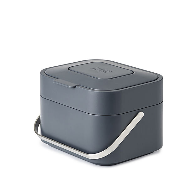 Joseph Joseph Stack 4 Food Waste Caddy with Odour Filter - Graphite image(1)