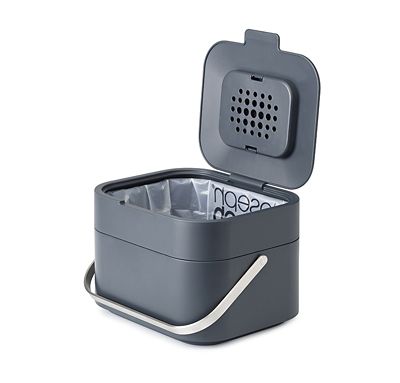 Joseph Joseph Stack 4 Food Waste Caddy with Odour Filter - Graphite - (Image 3)