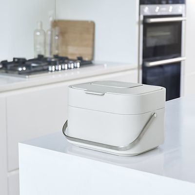 Joseph Joseph Stack 4 Food Waste Caddy with Odour Filter - Stone image(2)