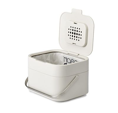 Joseph Joseph Stack 4 Food Waste Caddy with Odour Filter - Stone image(3)