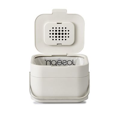 Joseph Joseph Stack 4 Food Waste Caddy with Odour Filter - Stone image(4)