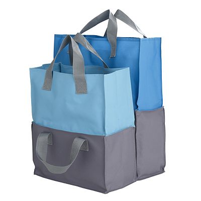 2-in-1 Shopping Trolley Tote Bags Set of 2 alt image 2