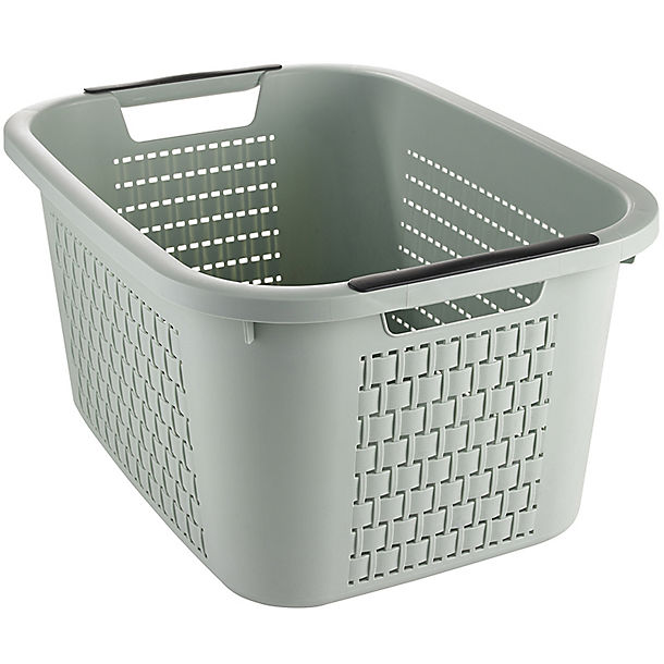 Rotho Lattice Effect Laundry Basket 22L Mint Green image(1)