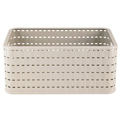 Rotho Lattice Effect Storage Basket Medium - Stone image(3)