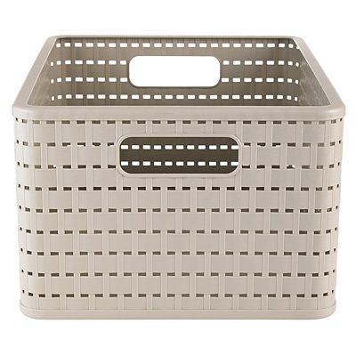 Rotho Lattice Effect Storage Basket Large - Stone image(4)