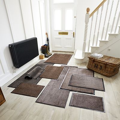 Microfibre Super-Absorbent Indoor Door Mat Granite 120 x 75cm - (Image 2)
