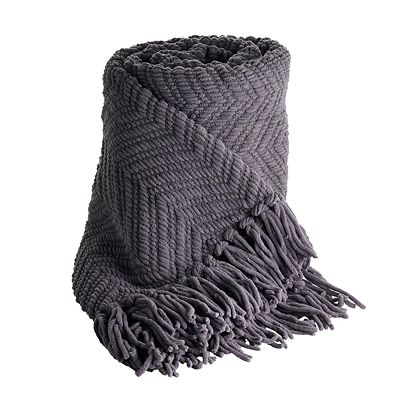 Soft Touch Throw Slate Grey image(1)