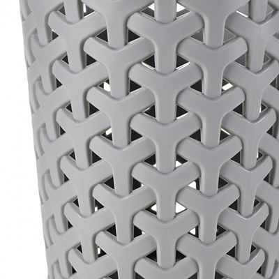 Faux Rattan Small Storage Pot Grey image(2)