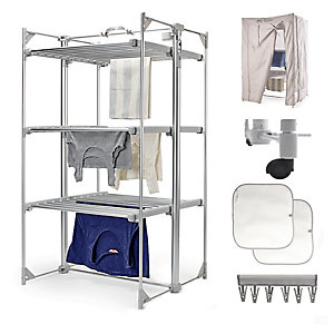 Dry:Soon Deluxe 3-Tier Heated Airer and Full Accessories Offer Bundle