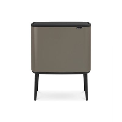 Brabantia Bo Touch Bin with 2 Inner Buckets - Platinum 11 and 23L  - (Image 1)