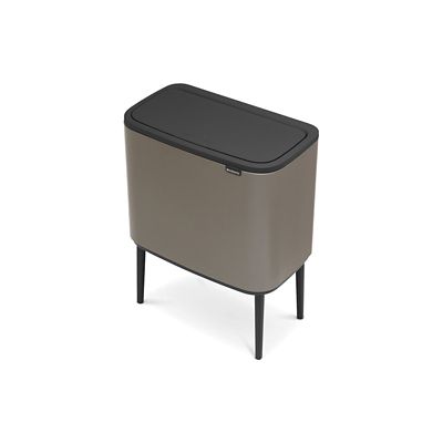 Brabantia Bo Touch Bin with 2 Inner Buckets - Platinum 11 and 23L  - (Image 4)