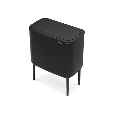 Brabantia Bo Touch Bin with 2 Inner Buckets - Matt Black 11 and 23L  - (Image 3)