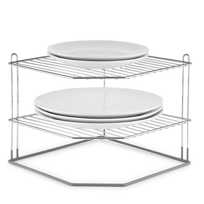 Lakeland Chrome Plated Corner Plate Rack Lakeland