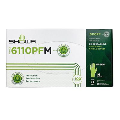 100 Medium Biodegradable Disposable Nitrile Gloves image(2)