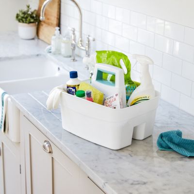 Deep Multipurpose Cleaning Caddy White image(2)