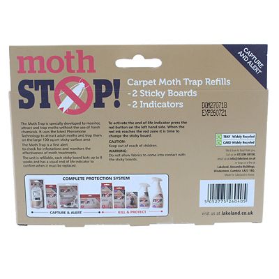 Moth Stop Carpet Moth Trap Refills - Pack of 2 - (Image 4)