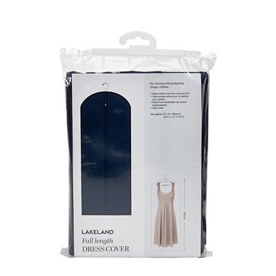 Full Length Dress Zipped Protective Clothes Cover - Navy image(2)