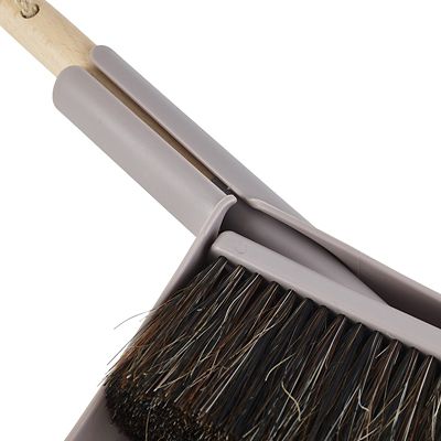 Smart Microfiber System Natural Bristle Dustpan and Brush Set image(3)