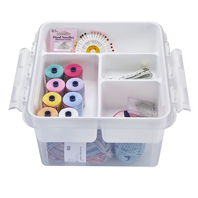 SmartStore Deco Plastic Sewing Box with Insert 8L alt image 4