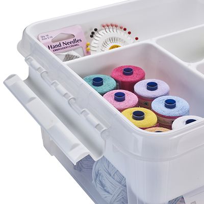 SmartStore Deco Plastic Sewing Box with Insert 8L alt image 6