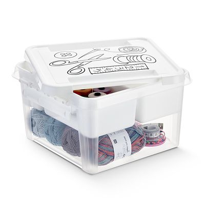 SmartStore Deco Plastic Sewing Box with Insert 8L alt image 7