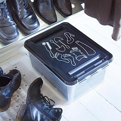 SmartStore Deco Plastic Shoe Care Box with Insert 8L image(2)