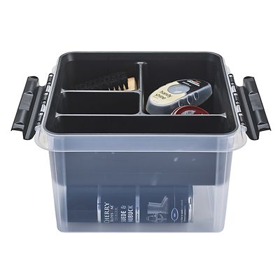 SmartStore Deco Plastic Shoe Care Box with Insert 8L image(4)