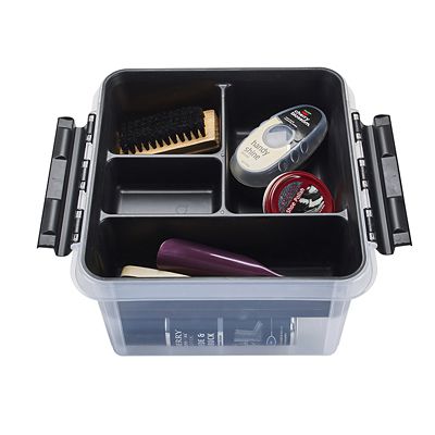 SmartStore Deco Plastic Shoe Care Box with Insert 8L image(6)