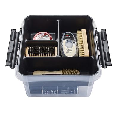 SmartStore Deco Plastic Shoe Care Box with Insert 8L image(7)