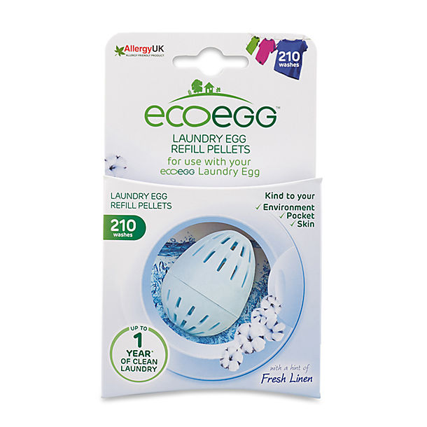 ecoegg Laundry Egg 210 Washes Refill Pellets - Fresh Linen image(1)