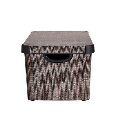 Curver Tweed Effect Storage Box with Lid 22L image(4)