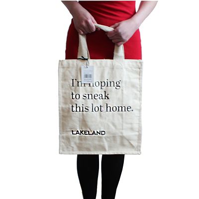 Lakeland Cotton Bag for Life - Fun Slogan Tote Natural image(2)