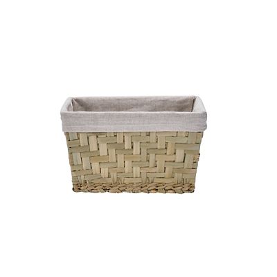 Natural Woven Storage Hamper Basket With Liner – Small - (Image 3)