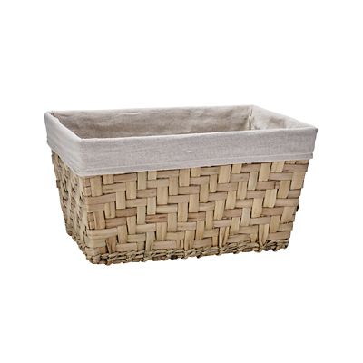 Natural Woven Storage Hamper Basket With Liner – Deep - (Image 3)