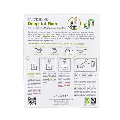 Quickshine Deep-Fat Fixer Sachets 2 x 100g - (Image 4)