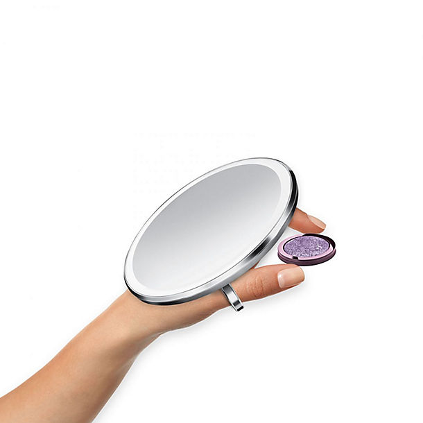 Simplehuman 3x Magnifying Sensor Mirror, Sensor Makeup Mirror Compact Case Simplehuman