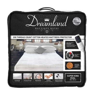 Dreamland Cotton Super King Dual Control Heated Mattress Protector  image(9)