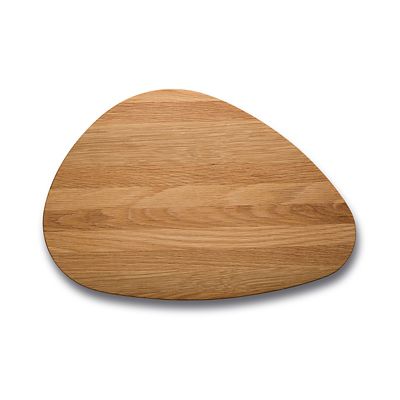 Robert Welch Pebble Chopping Board Solid Oak Large - (Image 1)
